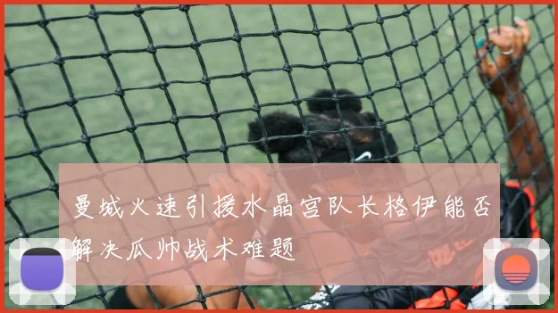 曼城火速引援水晶宫队长格伊能否解决瓜帅战术难题